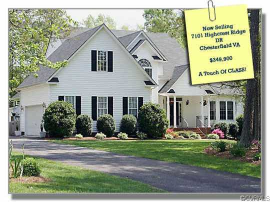 7101 Highcrest Ridge Drive Chesterfield, VA 23838 - Photo 1 of 9 Exterior Front