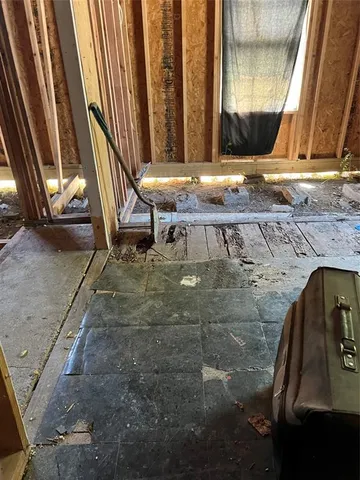 a view of an entryway with staircase