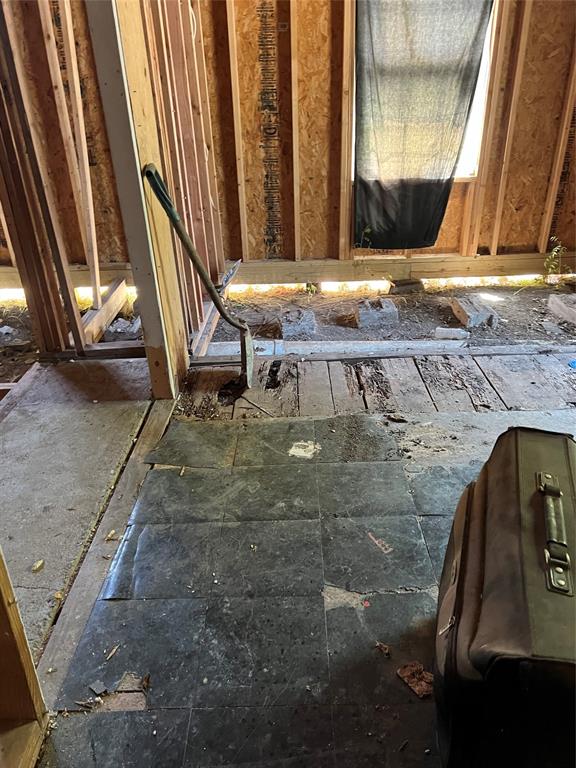 a view of an entryway with staircase