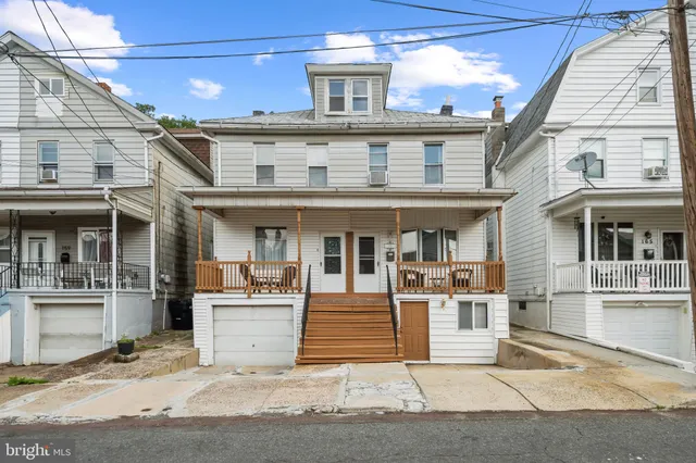 a front view of a building