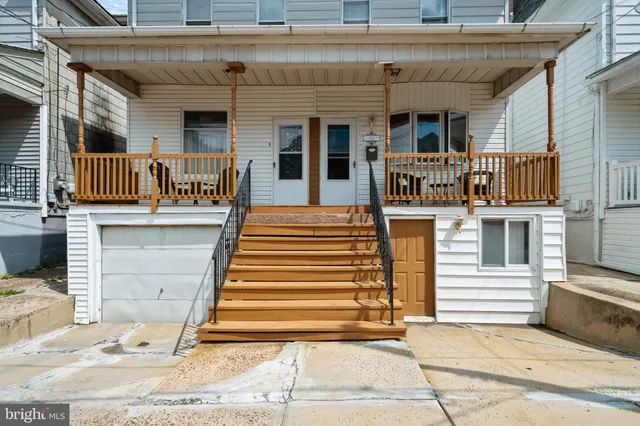 a front view of a house with entryway
