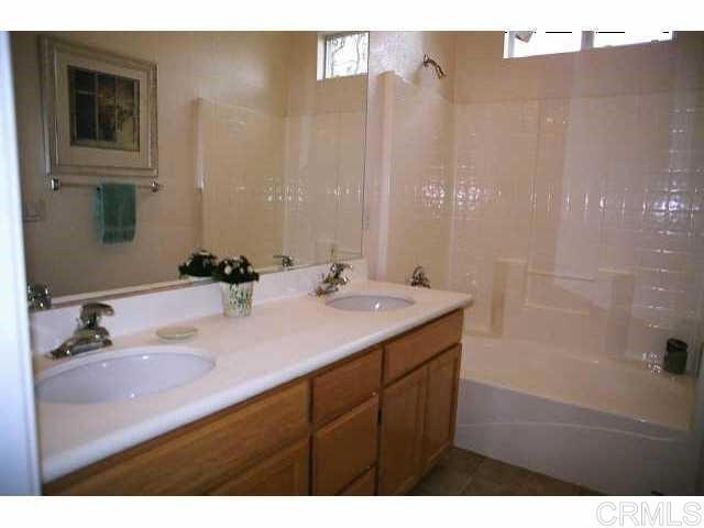 442 Carmel Creeper Place Encinitas, CA 92024 - Photo 4 of 12 a bathroom with a sink and a mirror
