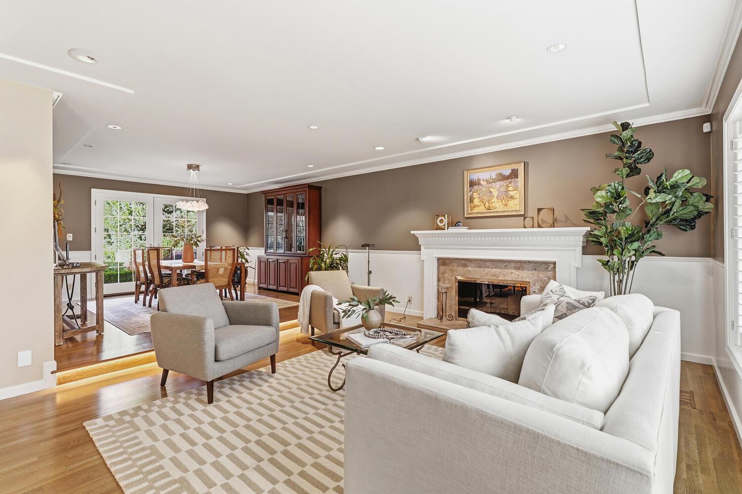 1749 Haggin Grove Way Carmichael, CA 95608 - Photo 10 of 99 a living room with furniture and a fireplace