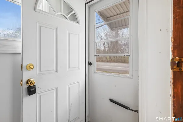 a view of front door