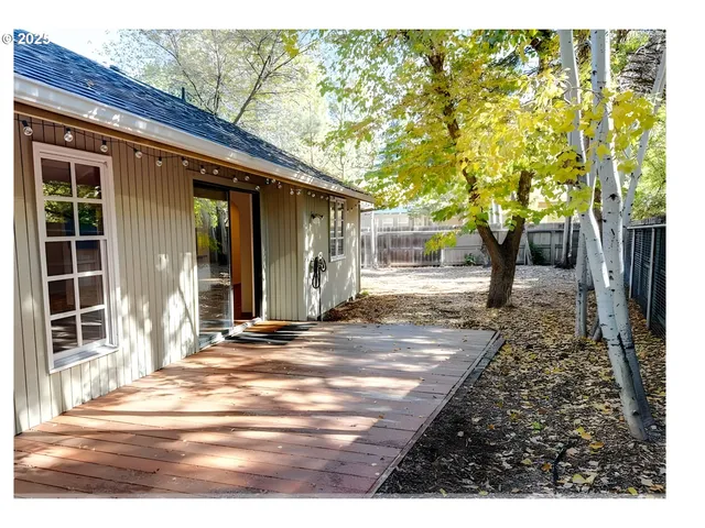 a view of a house with a outdoor space