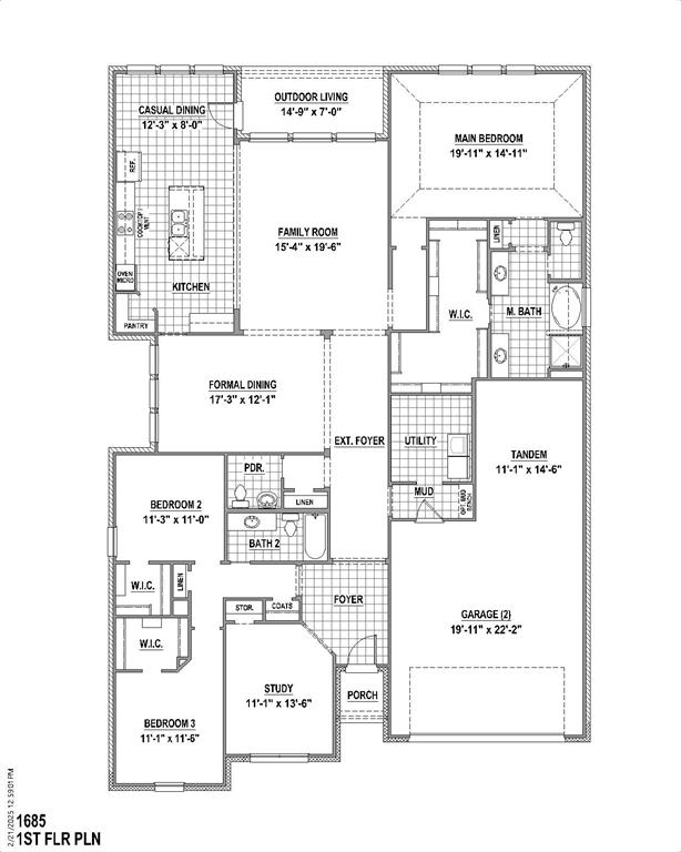 501 Splitrock Road Mansfield, TX 76063 - Photo 2 of 4 Floor plan
