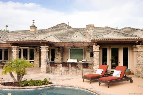 a view of living room and patio