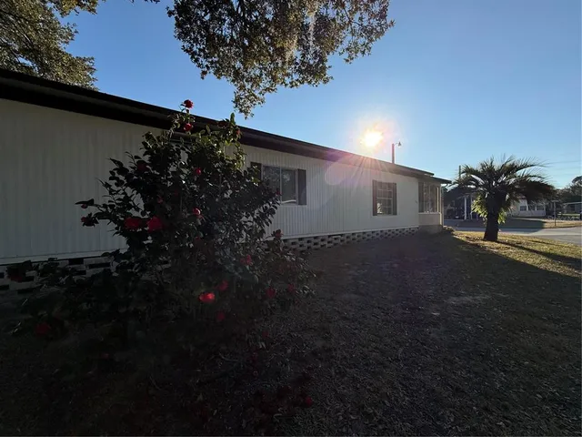 a backyard of a house