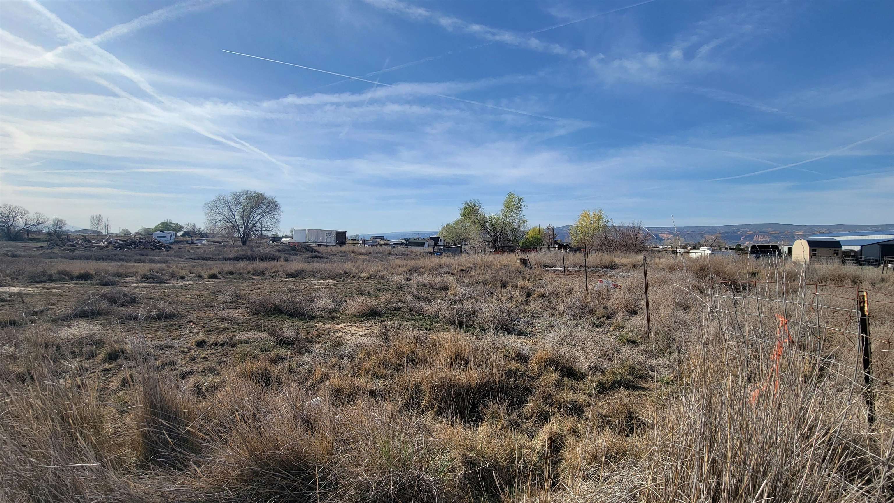 1844 M Road Fruita, CO 81521 - Photo 9 of 13 a view of a dry field with trees in background
