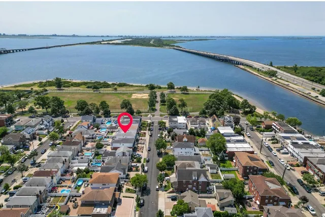 an aerial view of a city