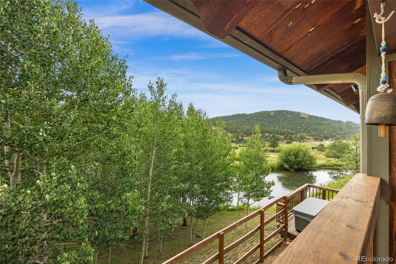193 Twilight Terrace Drive Bailey, CO 80421 - Photo 8 of 50 a view of a balcony with an outdoor seating