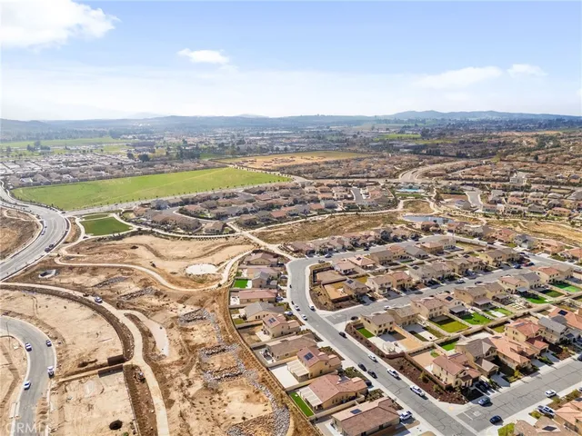 an aerial view of a city