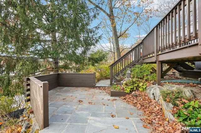 a view of street with flower plants