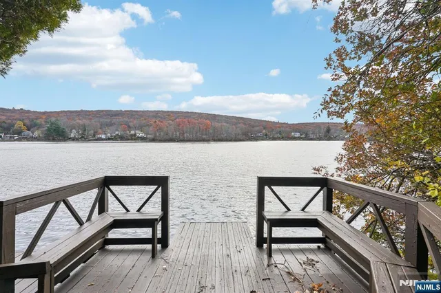 a view of outside space and a lake view