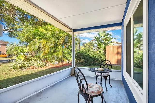 a view of a outdoor seating area