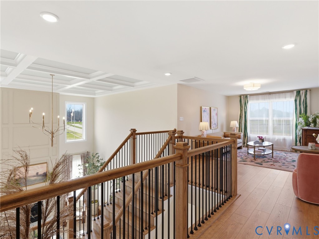 2586 Maidens Road Powhatan, VA 23139 - Photo 15 of 27 a view of a hallway with wooden floor and windows