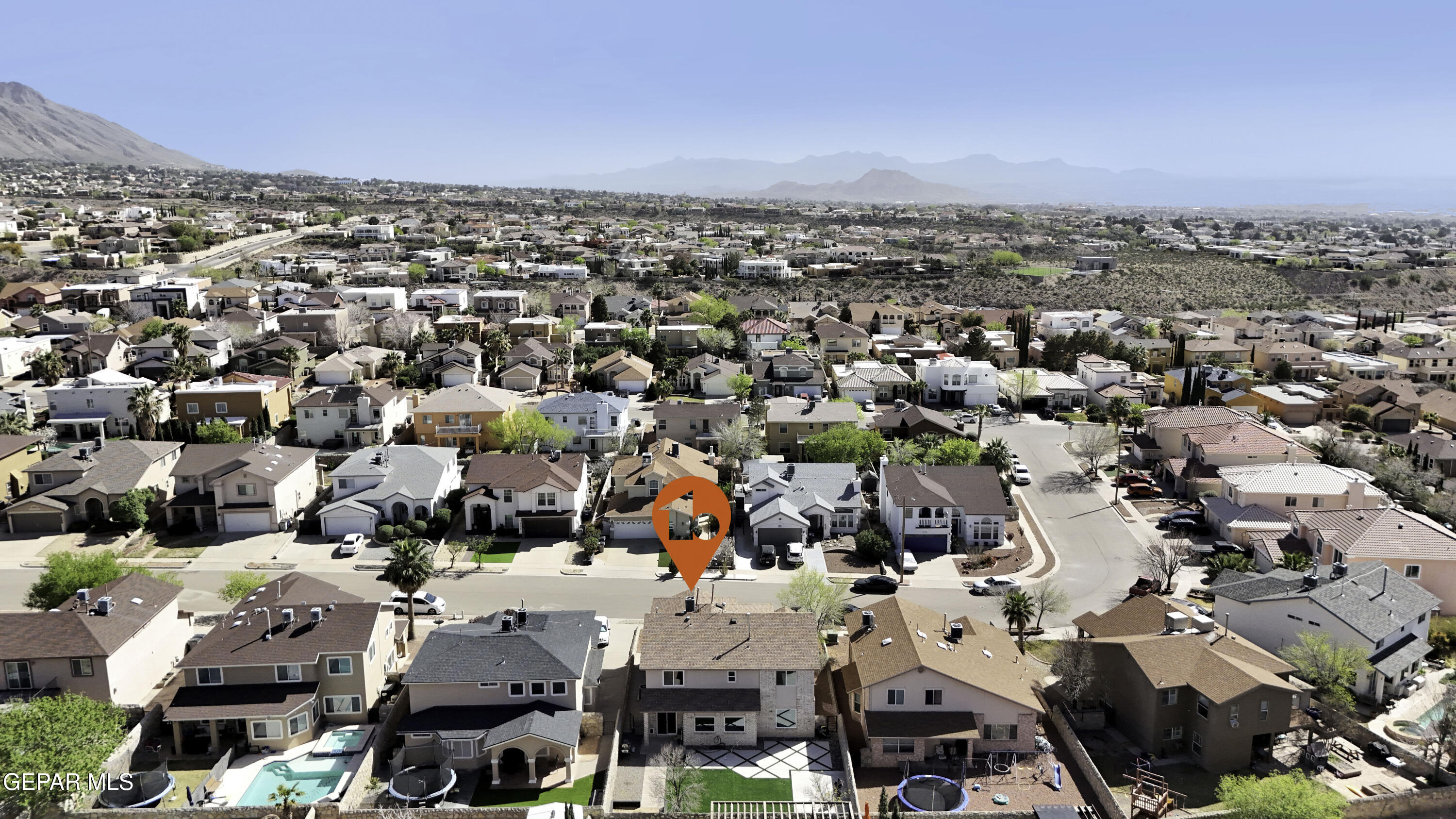 6341 Cougar Ridge Lane El Paso, TX 79912 - Photo 70 of 71 an aerial view of a city
