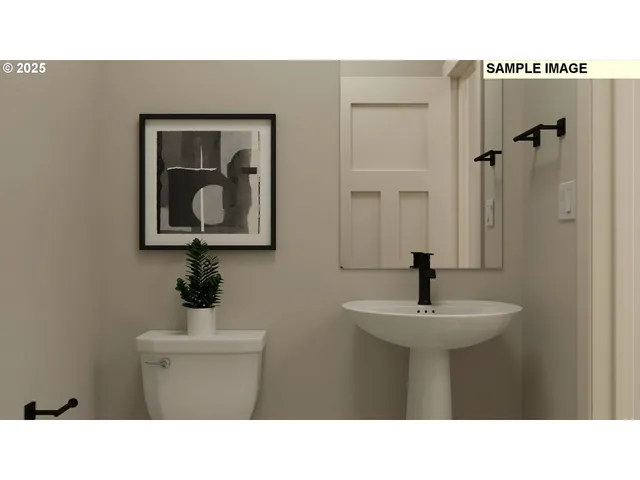 a bathroom with a sink a mirror and a vanity