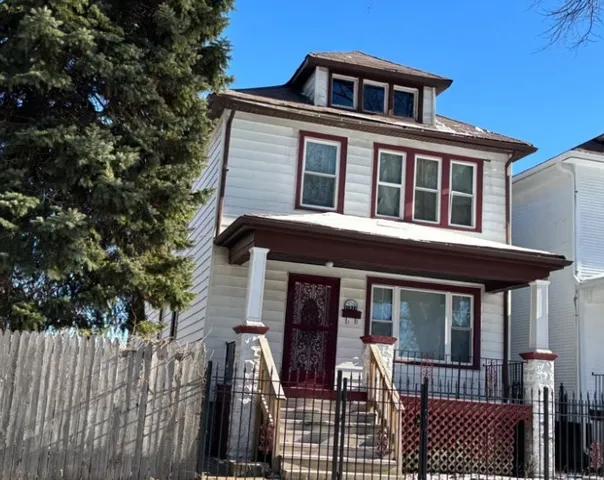 front view of a house with a porch