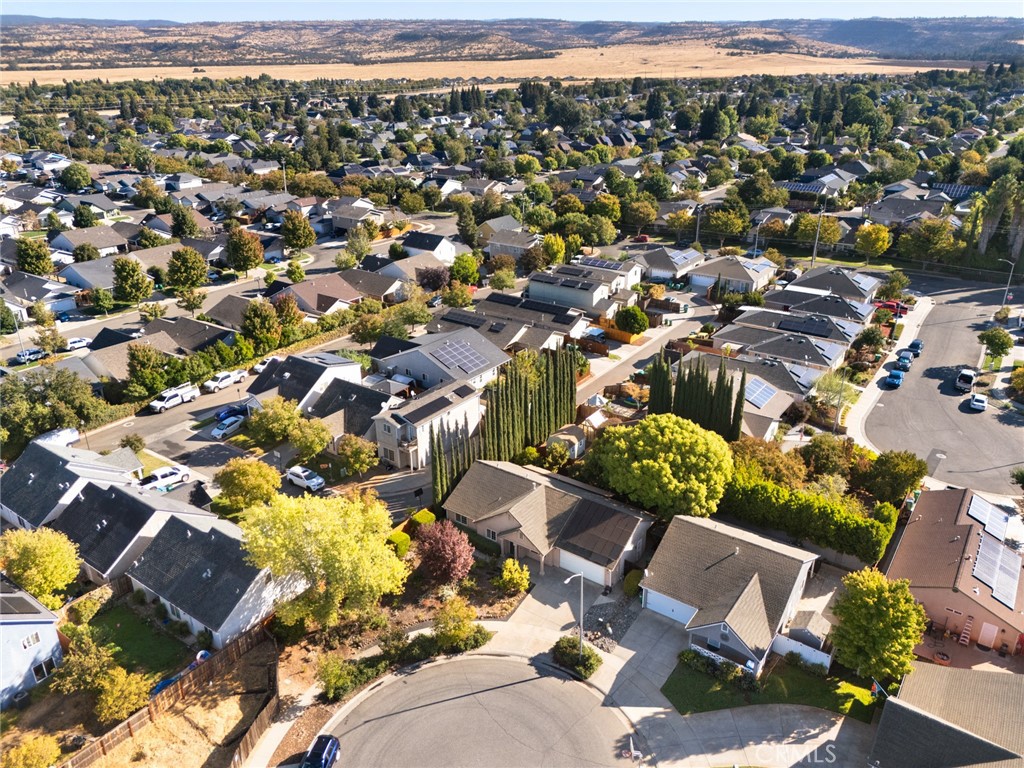 38 Lacewing Court Chico, CA 95973 - Photo 40 of 46 an aerial view of residential houses with outdoor space