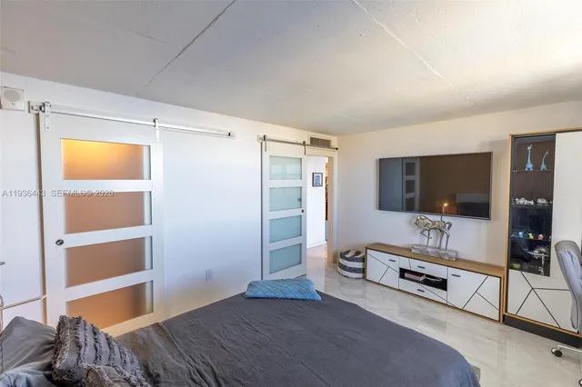 a room with furniture and a potted plant