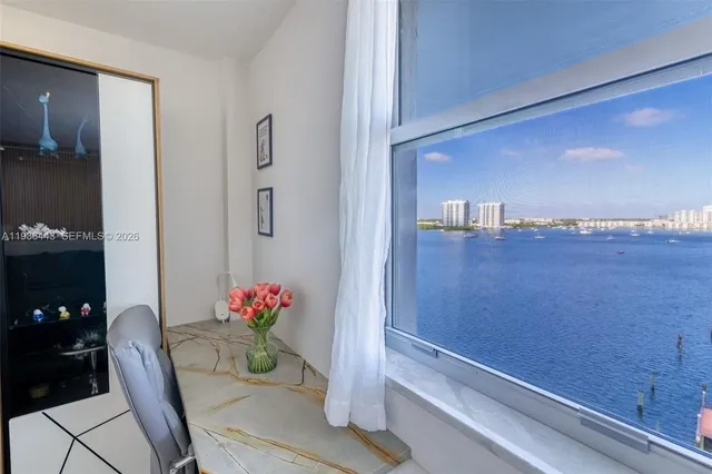 a view of a granite counter top