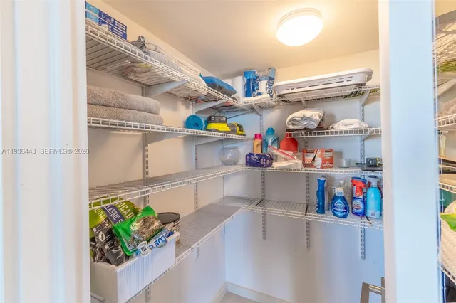 a view of a living room and furniture