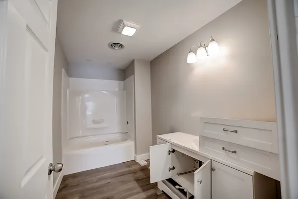a view of an empty room