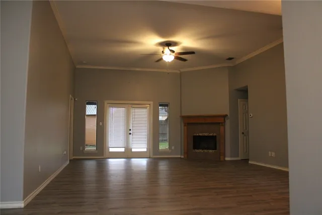 a view of a livingroom with a fireplace