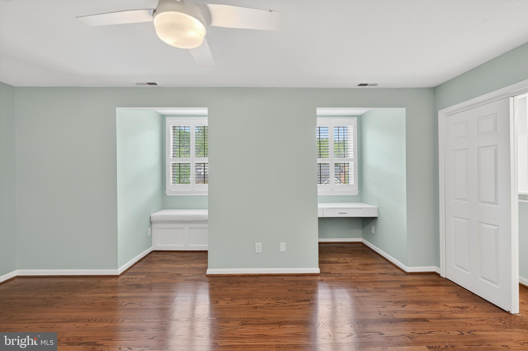 6 Nearfield Road Lutherville-Timonium, MD 21093 - Photo 52 of 71 a view of empty room with wooden floor and fan