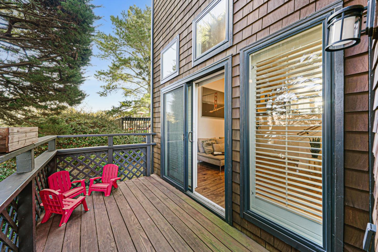 252 Bay Vista Circle Sausalito, CA 94965 - Photo 29 of 35 a balcony with wooden floor and outdoor seating