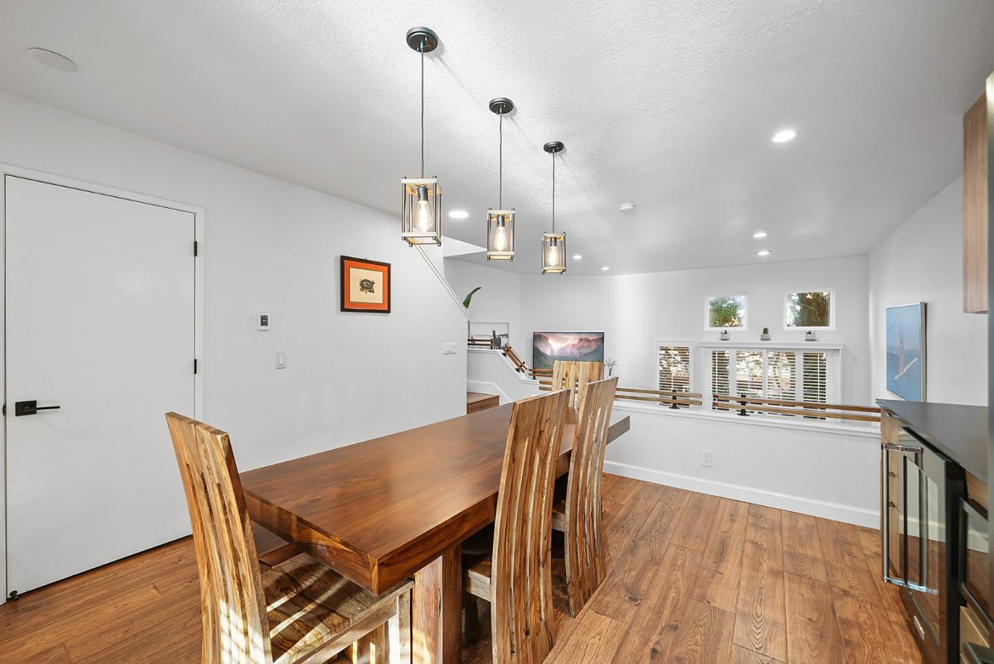 252 Bay Vista Circle Sausalito, CA 94965 - Photo 7 of 35 a dining room with furniture and wooden floor