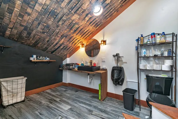 a view of storage and utility room