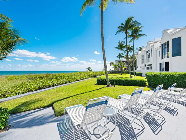 a view of a patio with swimming pool