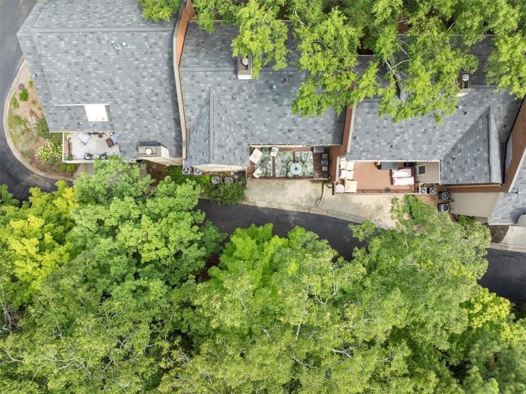 40 Ivy Chase Northeast Atlanta, GA 30342 - Photo 34 of 38 an aerial view of a house with garden space and sitting area