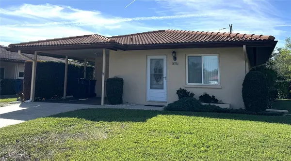 a front view of a house