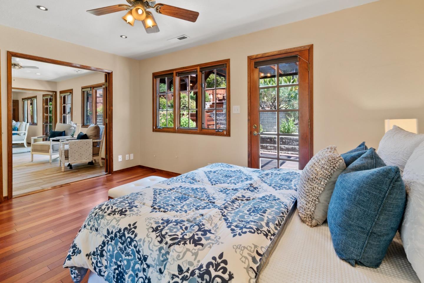 380 Sims Road Santa Cruz, CA 95060 - Photo 36 of 72 a bedroom with a large bed and a window