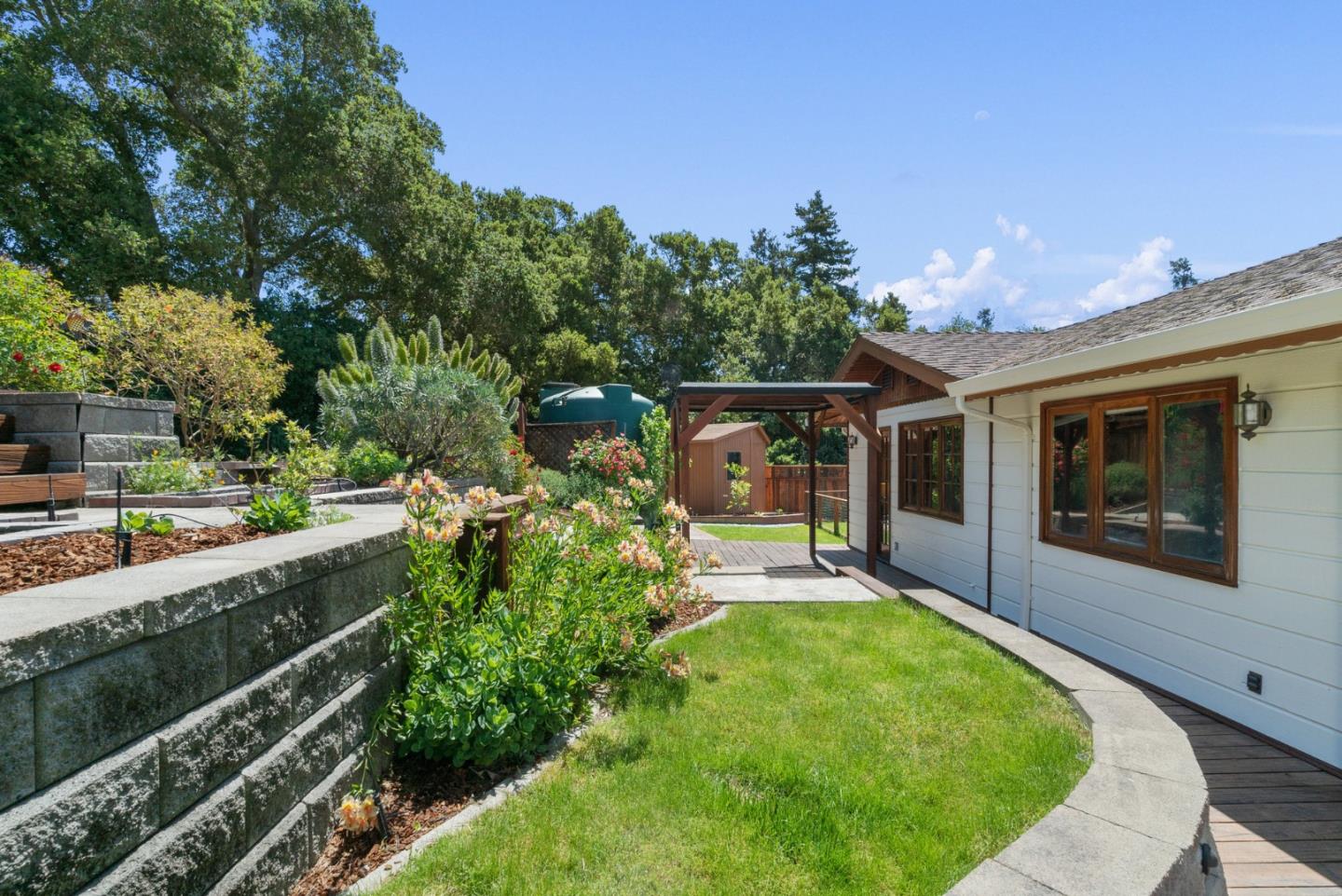 380 Sims Road Santa Cruz, CA 95060 - Photo 49 of 72 a view of a house with backyard and sitting area