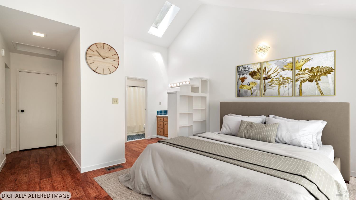 1160 Carr Avenue Santa Rosa, CA 95404 - Photo 21 of 56 a bedroom with a bed and painting on the wall