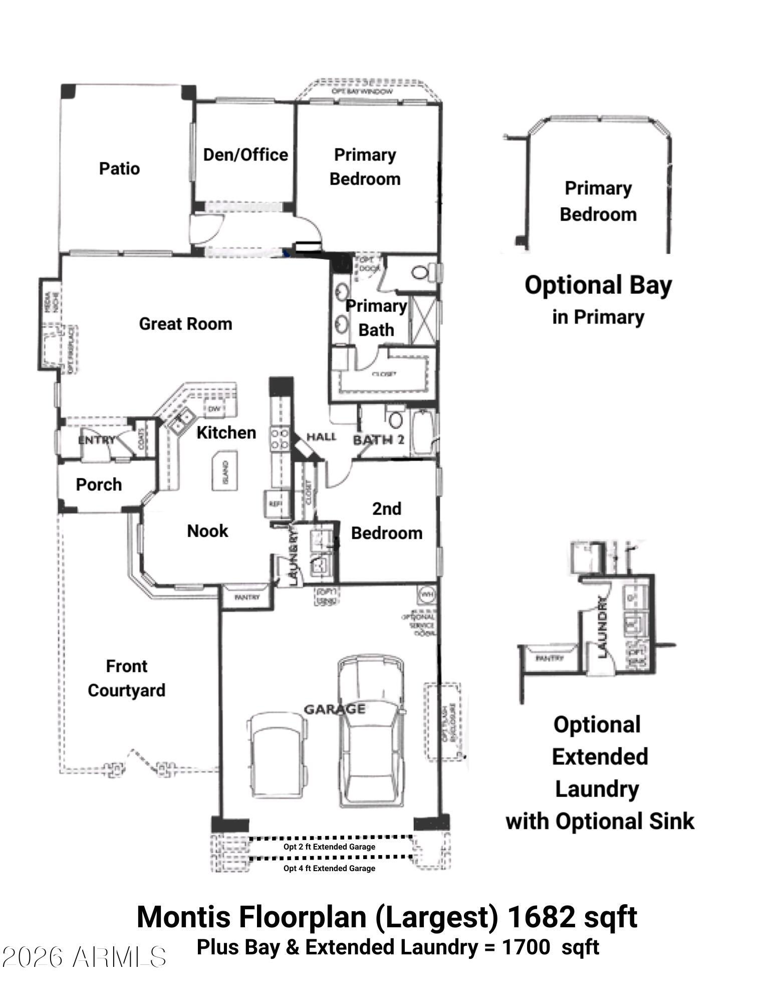 13055 West Cliffrose Road Peoria, AZ 85383 - Photo 52 of 52 Montis Floorplan (Largest) 1682 sqft