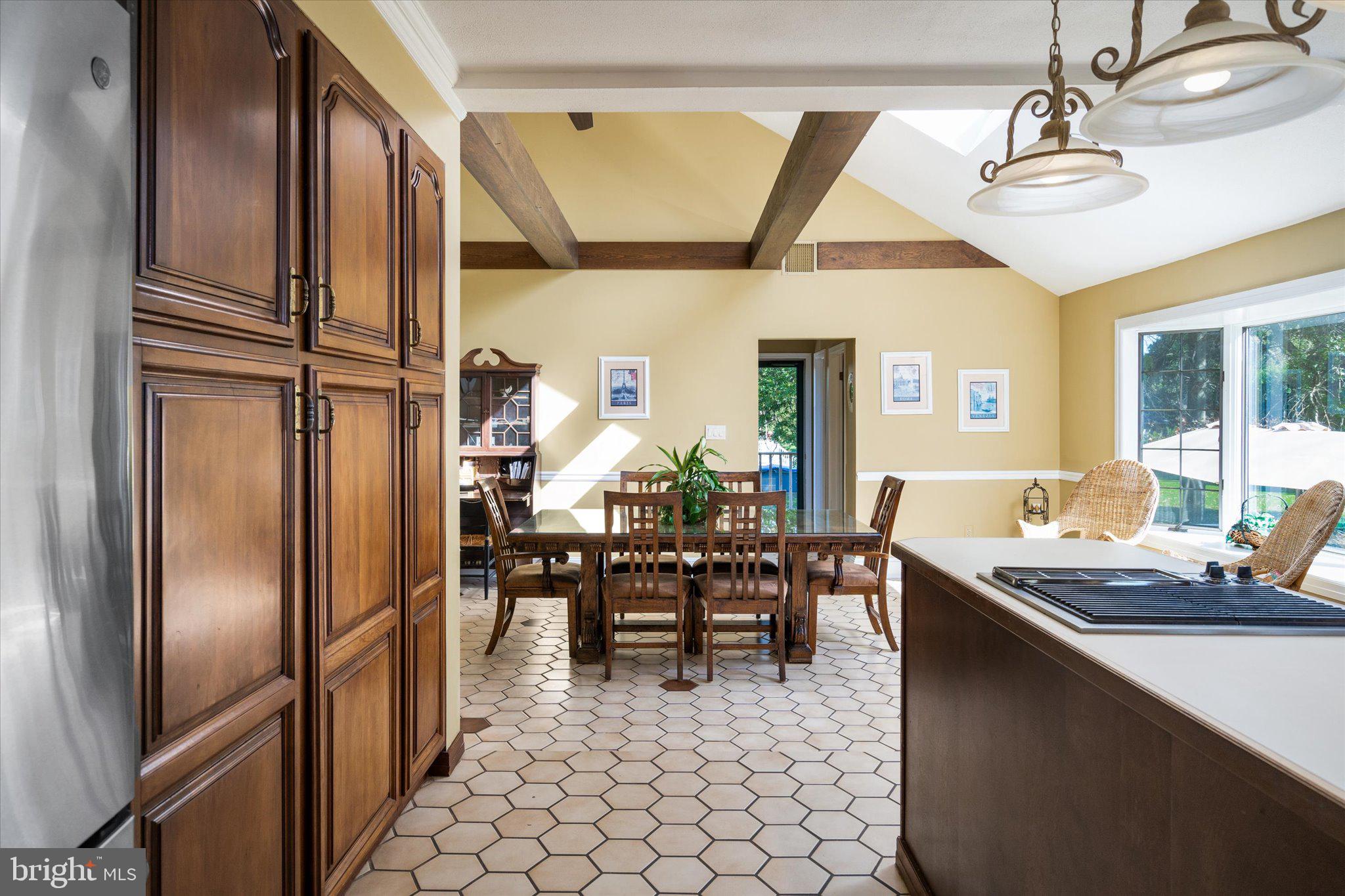 85 Line Road Trenton, NJ 08690 - Photo 6 of 38 View of Breakfast Room w/ Exposed Beams