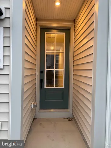 a view of an entryway door