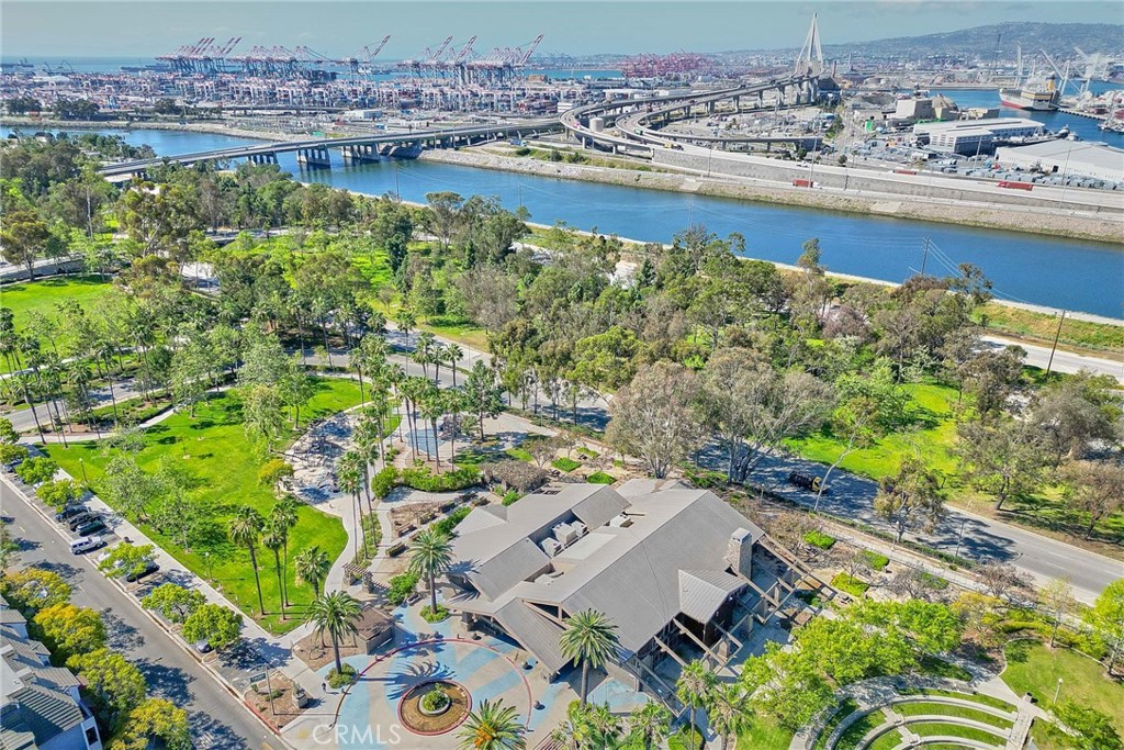 720 West 4th Street, Unit 305 Long Beach, CA 90802 - Photo 51 of 52 an aerial view of a house with a lake view