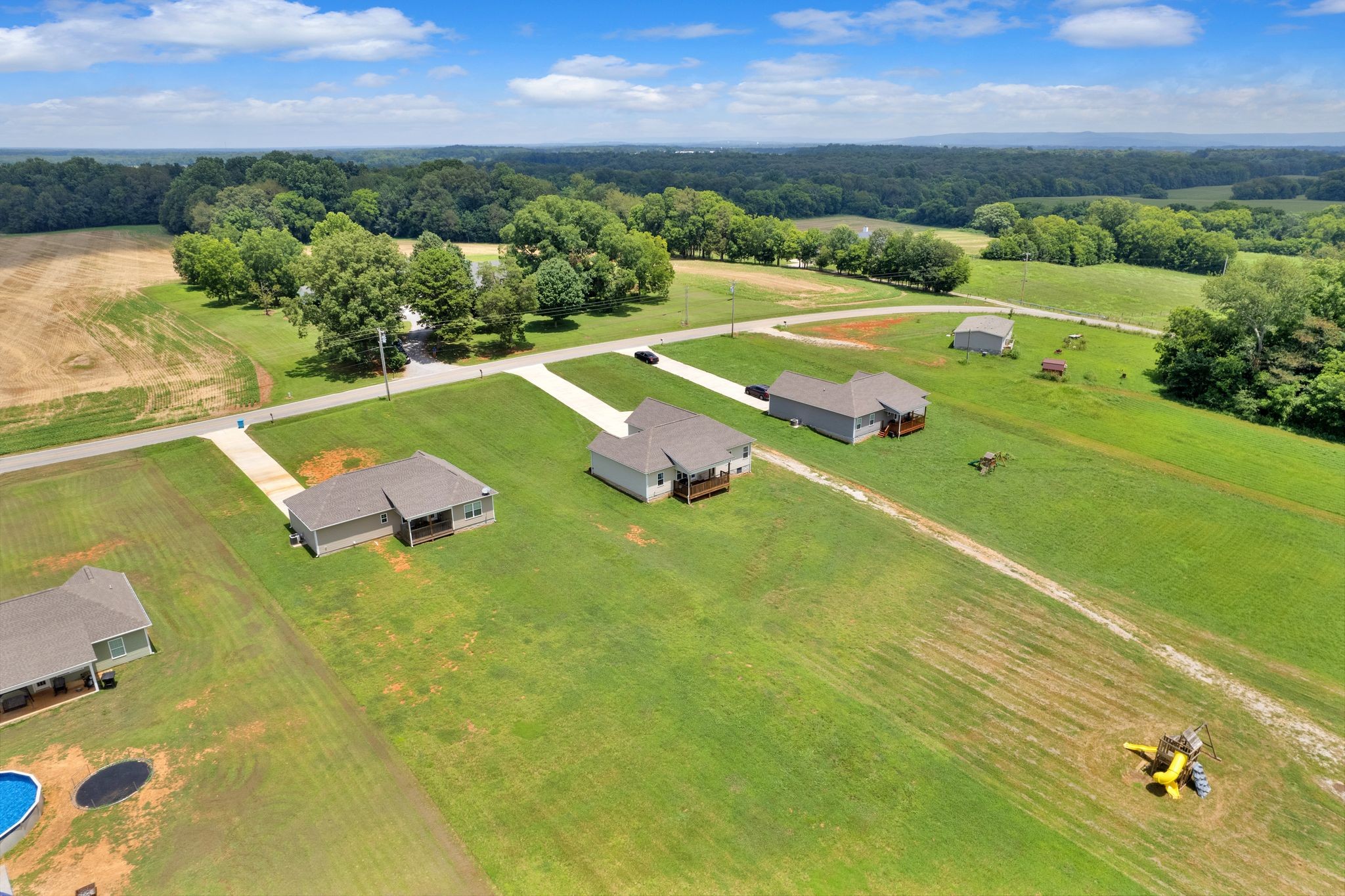 3232 Owl Hollow Road Belvidere, TN 37306 - Photo 30 of 43 an aerial view of a house with a garden