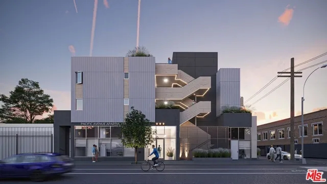 a front view of a building