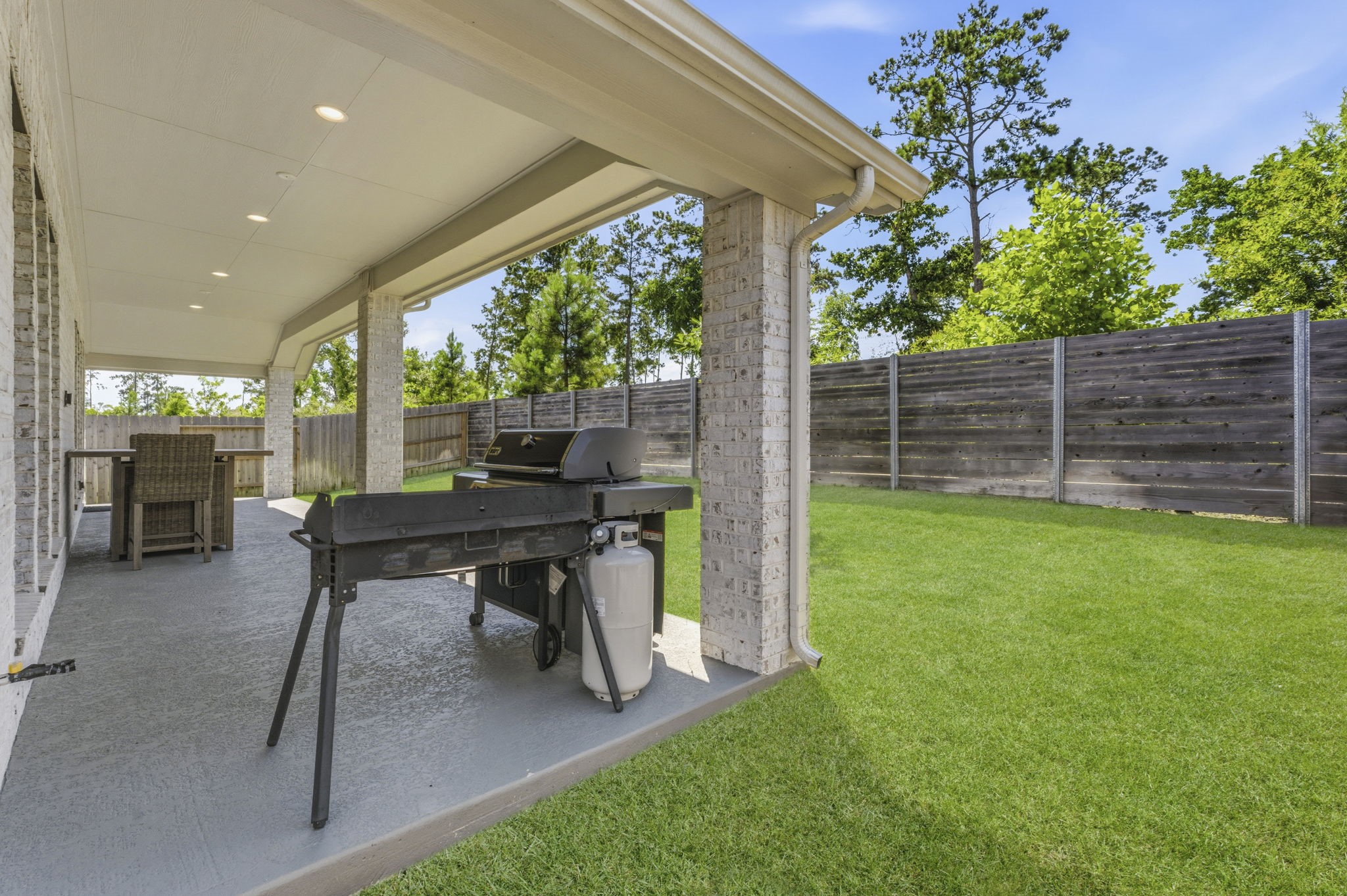 15618 Turtlehead Trail Conroe, TX 77302 - Photo 32 of 50 This Area of The Patio has a Gas Outlet where you can add your Outdoor Kitchen!