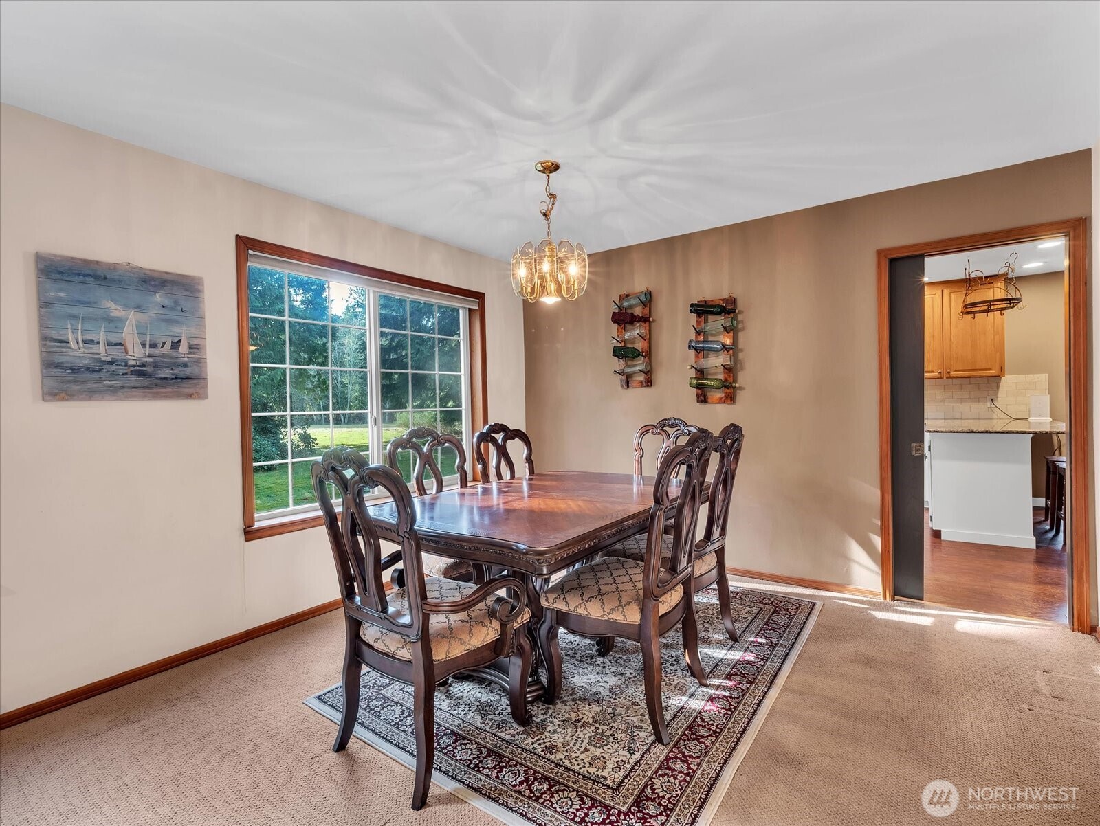 7417 Silvana Terrace Road Stanwood, WA 98292 - Photo 11 of 38 a dining room with furniture window and outside view