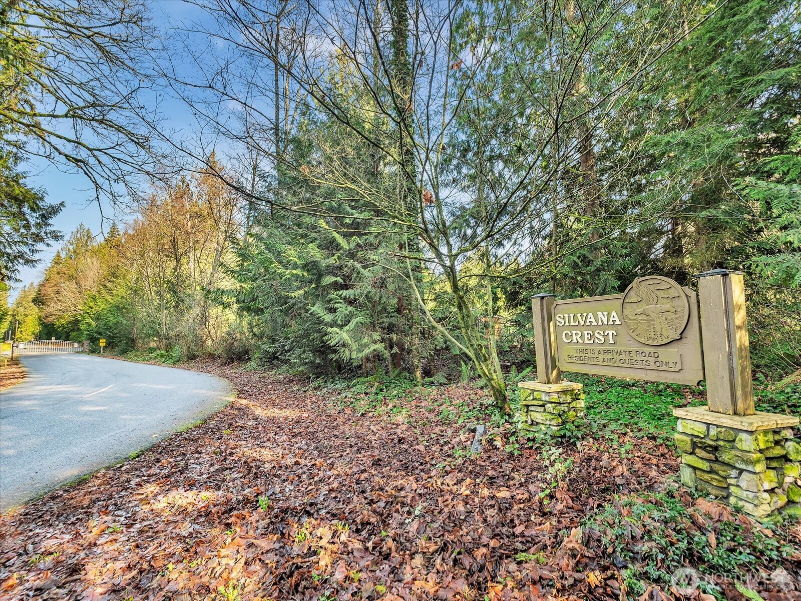 7417 Silvana Terrace Road Stanwood, WA 98292 - Photo 32 of 38 a view of a street with large trees