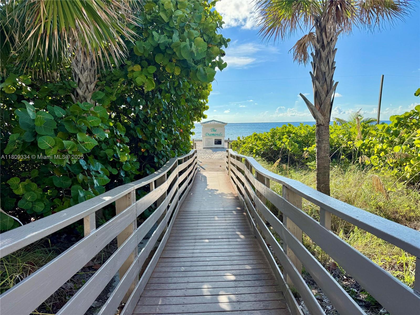 4779 Collins Avenue, Unit 2106 Miami Beach, FL 33140 - Photo 14 of 25 a view of balcony with wooden floor and fence