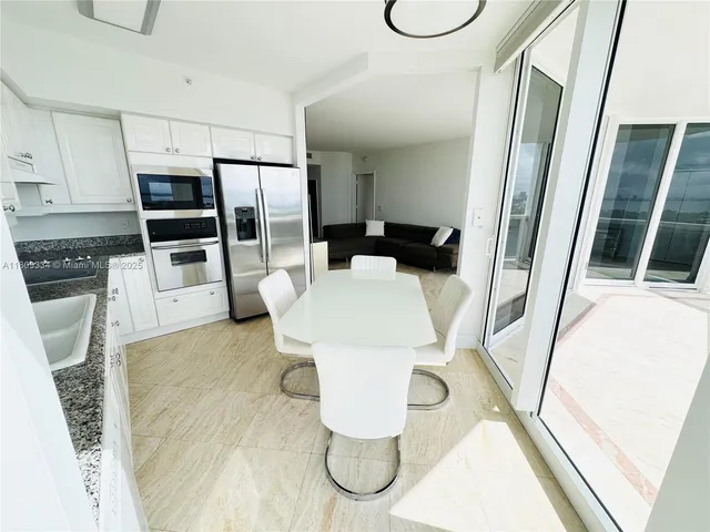 a balcony view with a couch